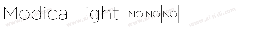 Modica Light字体转换